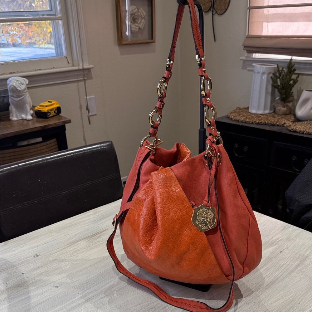 Vince Camuto Vibrant Orange Hobo Bag